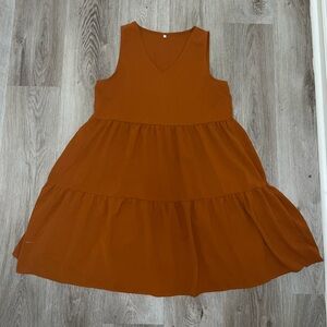 Short above knee, sleeveless sun dress